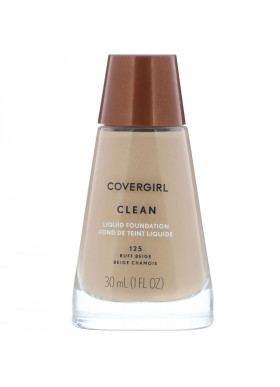 Covergirl, Clean, Liquid Foundation, 125 Buff Beige, 1 fl oz (30 ml)