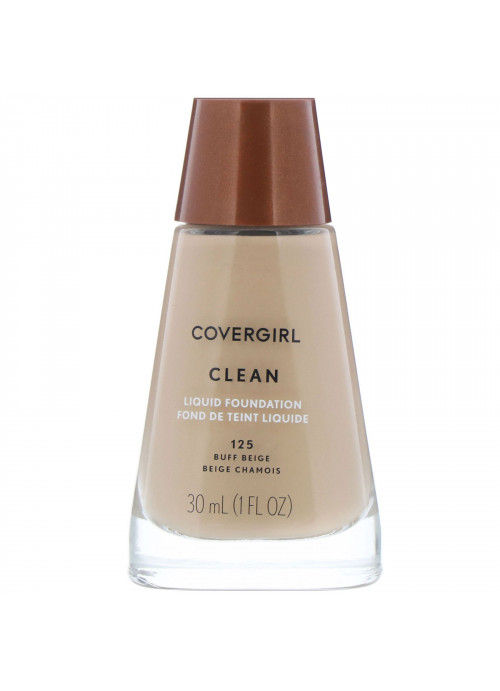 Covergirl, Clean, Liquid Foundation, 125 Buff Beige, 1 fl oz (30 ml)