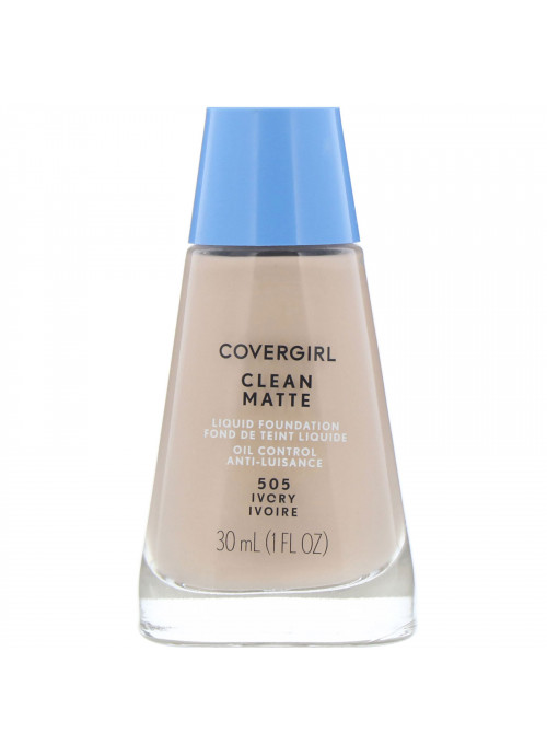 Covergirl, Clean Matte Liquid Foundation, 505 Ivory, 1 fl oz (30 ml)