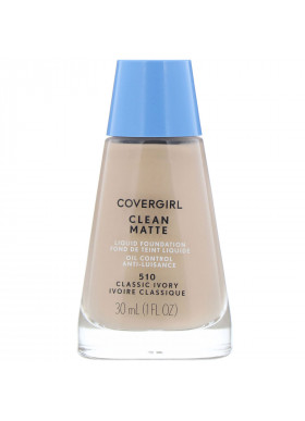 Covergirl, Clean Matte Liquid Foundation, 510 Classic Ivory, 1 fl oz (30 ml)