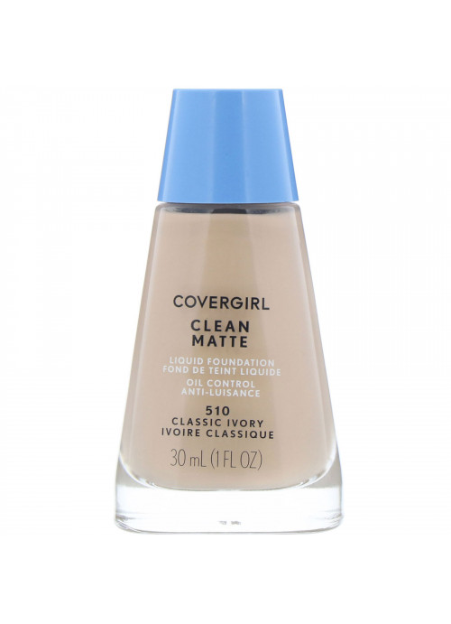 Covergirl, Clean Matte Liquid Foundation, 510 Classic Ivory, 1 fl oz (30 ml)