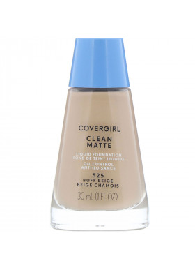 Covergirl, Clean Matte Liquid Foundation, 525 Buff Beige, 1 fl oz (30 ml)