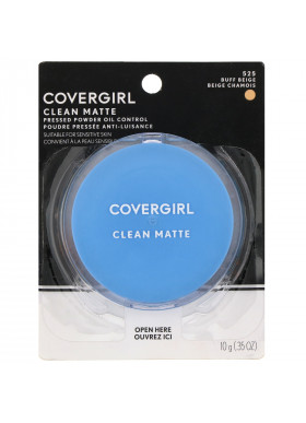 Covergirl, Clean Matte, Pressed Powder, 525 Buff Beige, .35 oz (10 g)