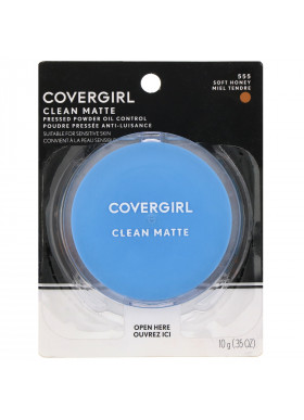 Covergirl, Clean Matte, Pressed Powder, 555 Soft Honey, .35 oz (10 g)