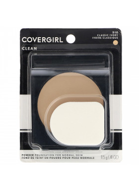 Covergirl, Clean, Powder Foundation, 510 Classic Ivory, .41 oz (11.5 g)