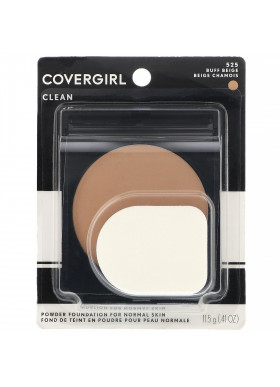 Covergirl, Clean, Powder Foundation, 525 Buff Beige, .41 oz (11.5 g)