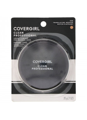 Covergirl, Clean Professional, Loose Powder, 115 Translucent Medium, .7 oz (20 g)