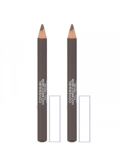 Covergirl, Easy Breezy, Brow Fill + Define Pencil, 510 Soft Brown, 0.06 oz (1.7 g)