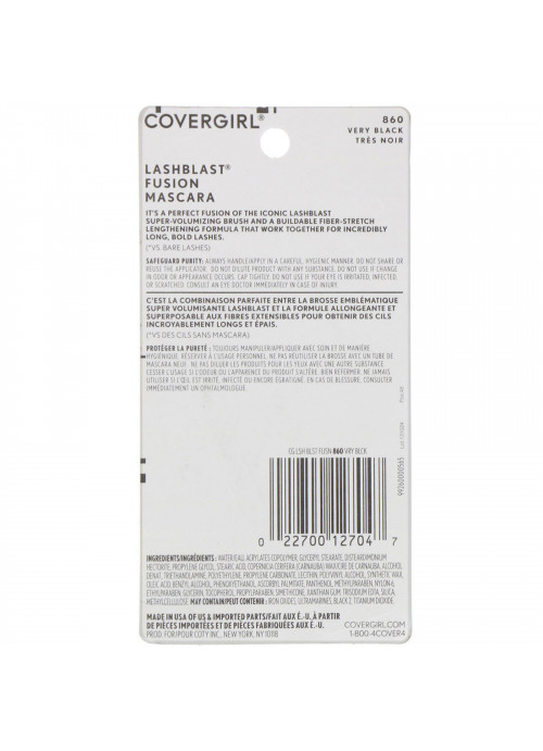 Covergirl, Lash Blast Fusion Mascara, 860 Very Black,  .44 fl oz (13.1 ml)
