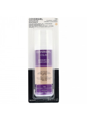 Covergirl, Olay Advanced Radiance, Age-Defying Makeup, SPF 10, 110 Classic Ivory, 1 fl oz (30 ml)