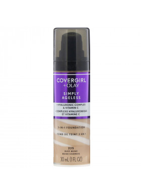 Covergirl, Olay Simply Ageless, 3-in-1 Foundation, 225 Buff Beige, 1 fl oz (30 ml)