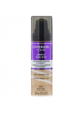 Covergirl, Olay Simply Ageless, 3-in-1 Foundation, 232 Nude Beige, 1 fl oz (30 ml)