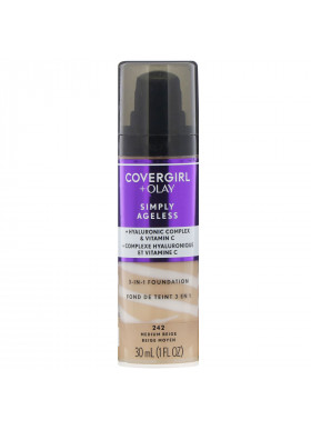 Covergirl, Olay Simply Ageless, 3-in-1 Foundation, 242 Medium Beige, 1 fl oz (30 ml)