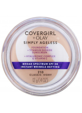 Covergirl, Olay Simply Ageless Foundation, 210 Classic Ivory,  .4 oz (12 g)