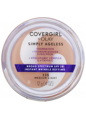 Covergirl, Olay Simply Ageless Foundation, 235 Medium Light,  .4 oz (12 g)