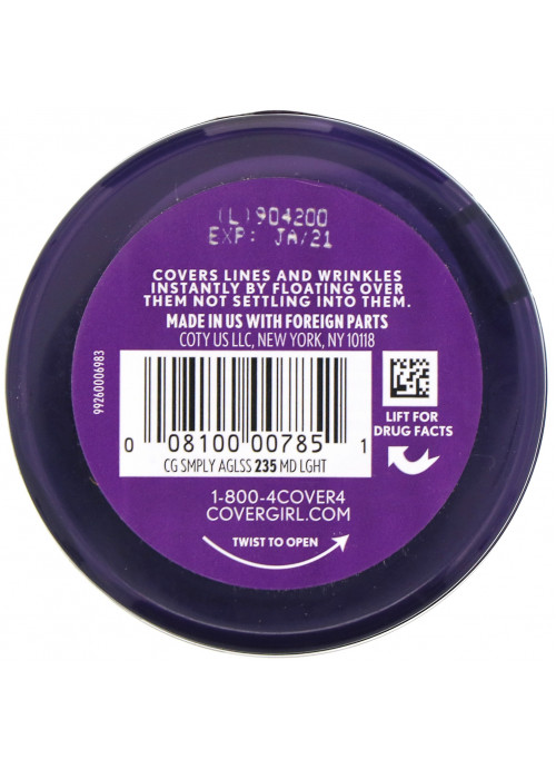 Covergirl, Olay Simply Ageless Foundation, 235 Medium Light,  .4 oz (12 g)