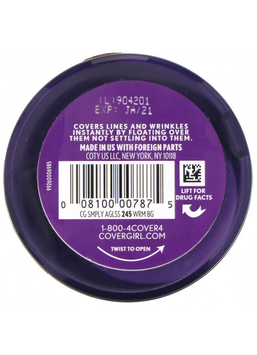 Covergirl, Olay Simply Ageless Foundation, 245 Warm Beige,  .4 oz (12 g)