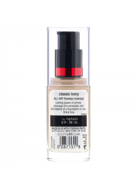 Covergirl, Outlast All-Day Stay Fabulous, 3-in-1 Foundation, 810 Classic Ivory, 1 fl oz (30 ml)