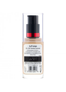 Covergirl, Outlast All-Day Stay Fabulous, 3-in-1 Foundation, 825 Buff Beige, 1 fl oz (30 ml)