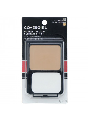 Covergirl, Outlast All-Day Ultimate Finish, 3 in-1 Foundation, 410 Classic Ivory, .4 oz (11 g)