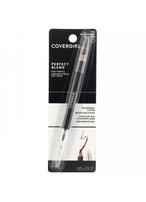 Covergirl, Perfect Blend, Eye Pencil, 110 Black Brown, .03 oz (.85 g)