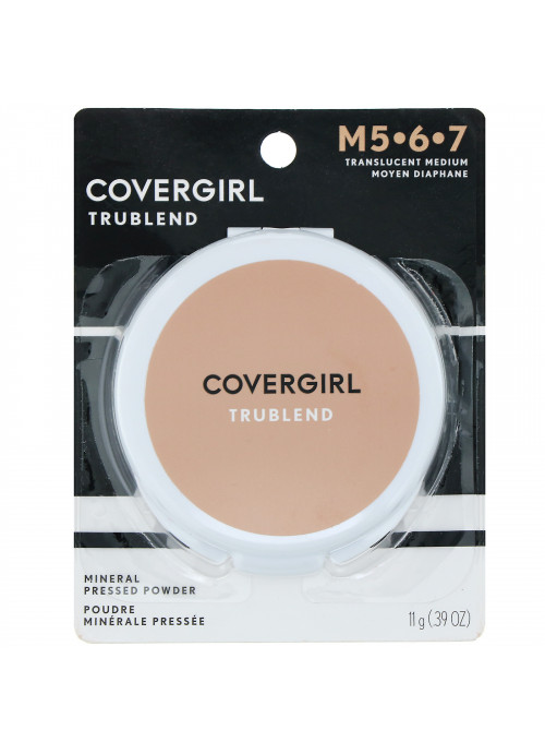 Covergirl, TruBlend, Mineral Pressed Powder,  Translucent Medium, .39 oz (11 g)
