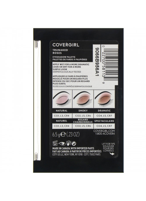 Covergirl, Trunaked, Eyeshadow Palette, Roses, .23 oz (6.5 g)