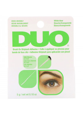 DUO, Brush On Striplash Adhesive, White/Clear,  0.18 oz (5 g)