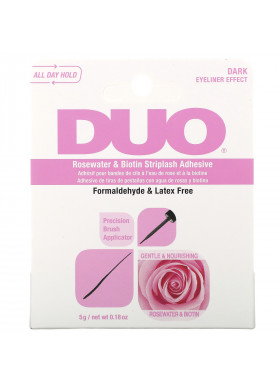 DUO, Rosewater & Biotin Striplash Adhesive, Dark, 0.18 oz (5 g)