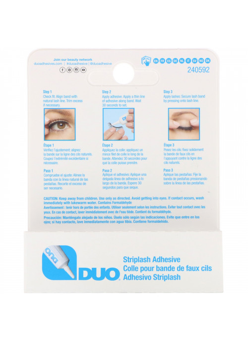 DUO, Striplash Adhesive, White/Clear, 0.25 oz (7 g)
