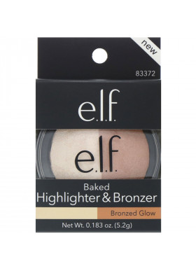 E.L.F., Baked Highlighter & Bronzer, Bronzed Glow, 0.183 oz (5.2 g)