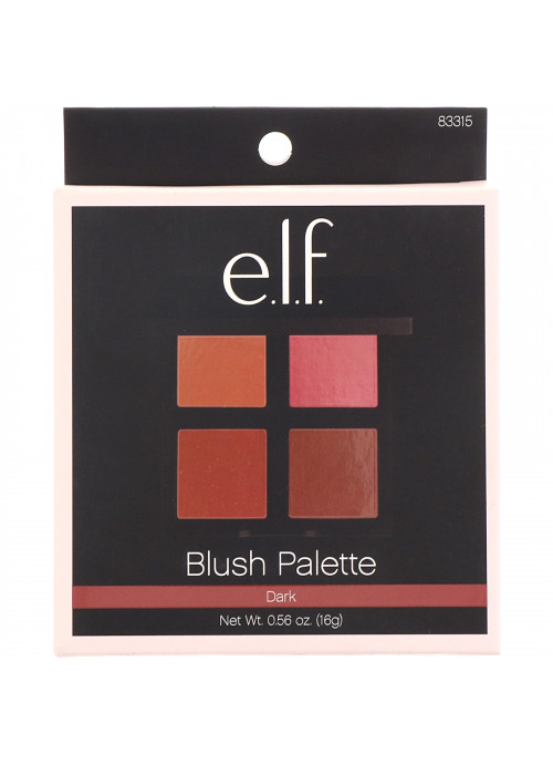 E.L.F., Blush Palette, Dark, Powder, .56 oz (16 g)