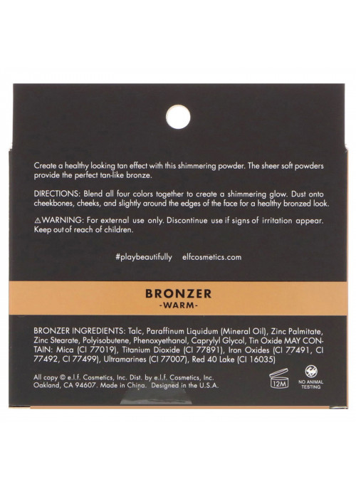 E.L.F., Bronzer, Warm, 0.53 oz (15 g)