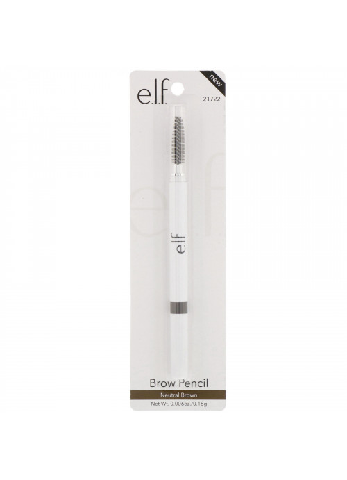 E.L.F., Brow Pencil, Neutral Brown, 0.006 oz (0.18 g)