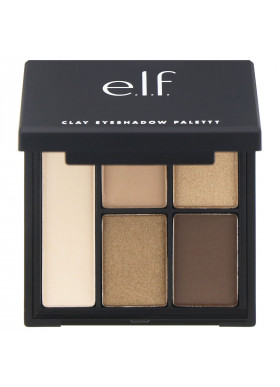 E.L.F., Clay Eyeshadow Palette, Necessary Nudes, 0.26 oz (7.5 g)