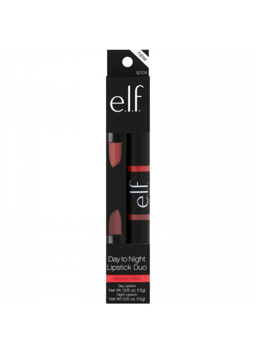 E.L.F., Day To Night, Lipstick Duo, Red Hot Reds, 0.05 oz (1.5 g)
