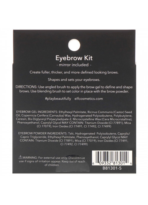 E.L.F., Eyebrow Kit, Gel & Powder, Light, 0.05 oz (1.4 g), 0.08 oz (2.3 g)