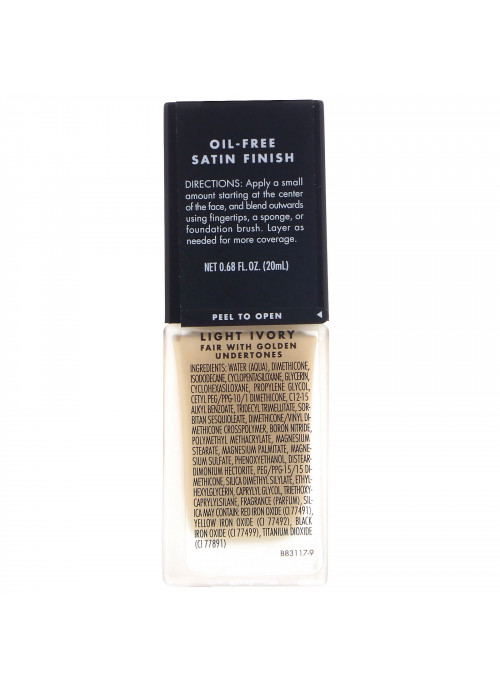 E.L.F., Flawless Finish Foundation, Light Ivory, 0.68 fl oz (20 ml)