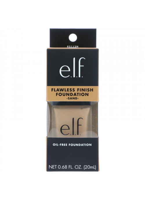 E.L.F., Flawless Finish Foundation, Oil Free, Sand, 0.68 fl oz (20 ml)