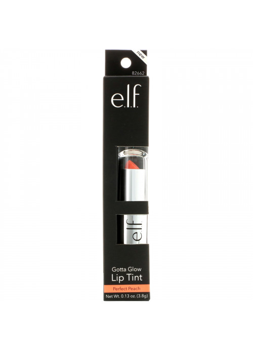 E.L.F., Gotta Glow Lip Tint, Perfect Peach, 0.13 oz (3.8 g)