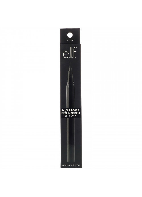 E.L.F., H2O Proof Eyeliner Pen, Jet Black, 0.02 fl oz (0.7 ml)