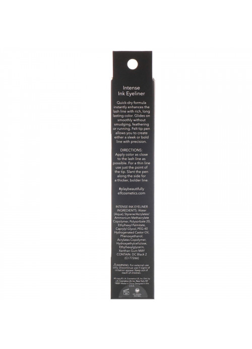 E.L.F., Intense Ink Eyeliner. Blackest Black, 0.088 oz (2.5 g)
