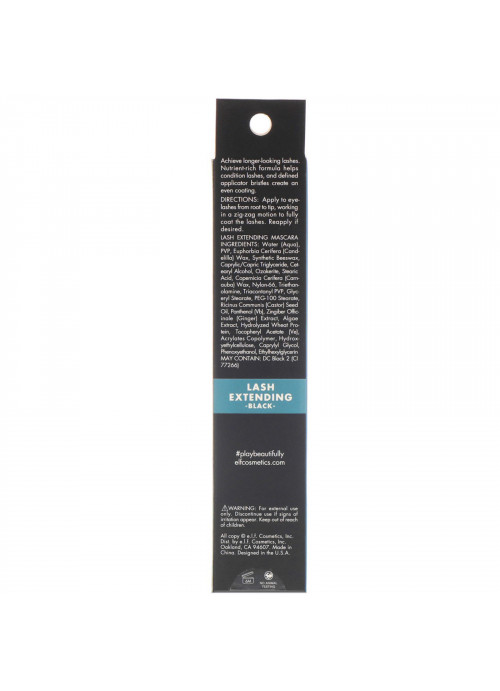 E.L.F., Lash Extending Mascara, Black, 0.25 fl. oz. (7.5 ml)
