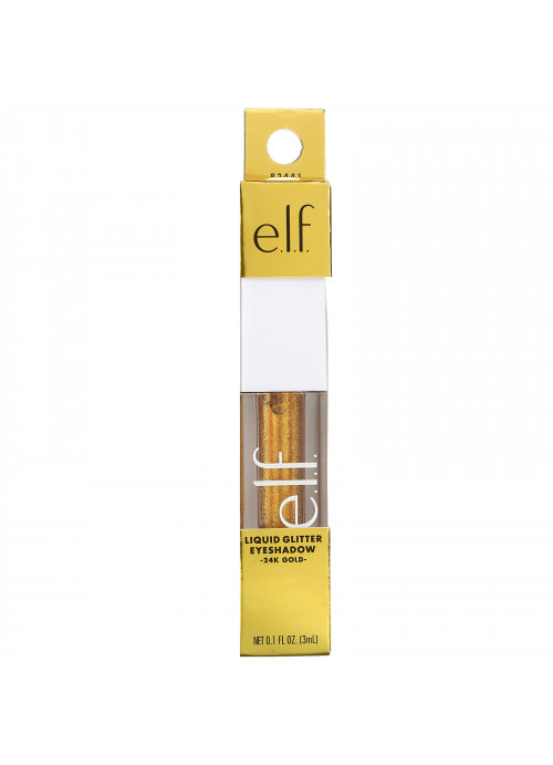 E.L.F., Liquid Glitter Eyeshadow, 24K Gold, 0.1 fl oz (3 ml)