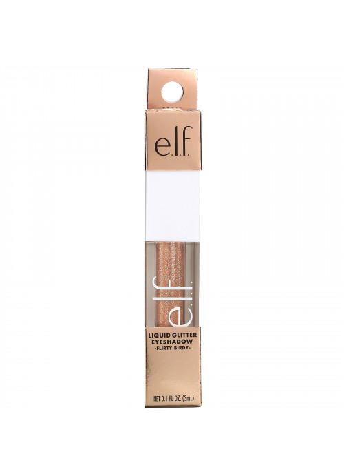 E.L.F., Liquid Glitter Eyeshadow, Flirty Birdy, 0.1 fl oz (3 ml)