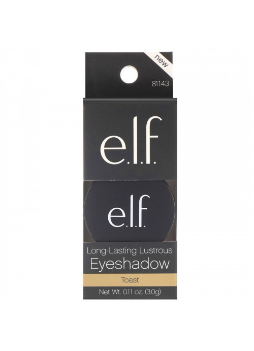E.L.F., Long-Lasting Lustrous Eyeshadow, Toast, 0.11 oz (3.0 g)