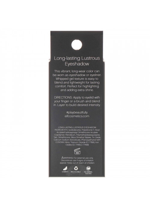 E.L.F., Long-Lasting Lustrous Eyeshadow, Toast, 0.11 oz (3.0 g)