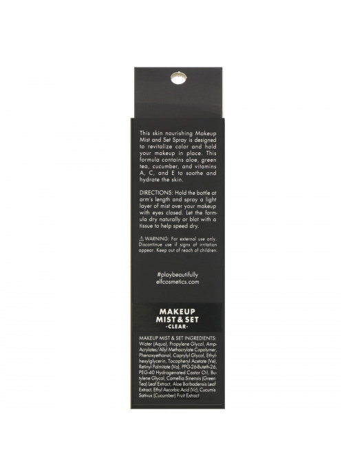 E.L.F., Makeup Mist & Set, Clear, 4.1 fl oz (120 ml)