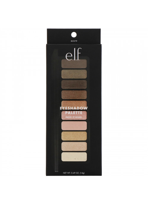 E.L.F., Need It Nude Eyeshadow Palette, 0.49 oz (14 g)