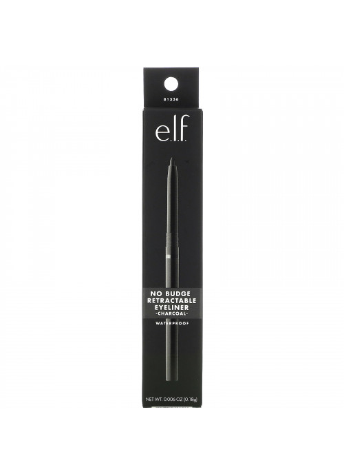 E.L.F., No Budge Retractable Eyeliner, Waterproof, Charcoal, 0.006 oz (0.18 g)